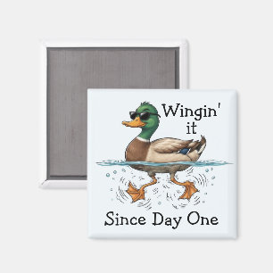 Ente, die improvisiert magnet