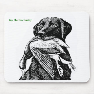 Ente, die Labrador jagt Mousepad