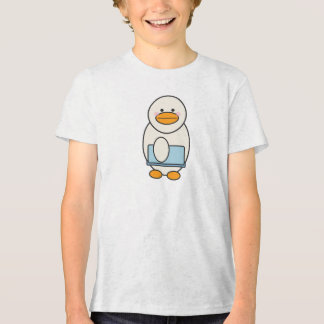 Ente, die zur Arbeit geht, lustige Arbeit Tri-Blend Shirt