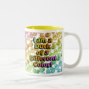 Ente einer anderen Farbe-TASSE Zweifarbige Tasse