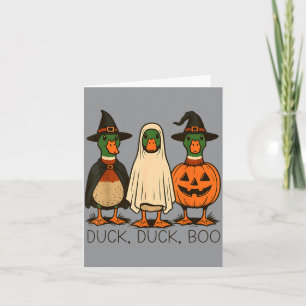 Ente Ente Boo Lustiges Halloween-Kostüm Ente Karte