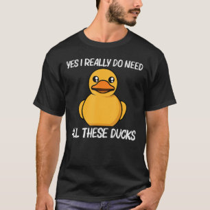 Ente für Männer Gelbente Entenvögel T-Shirt