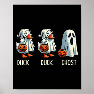 Ente Gespenst Wortspiel Kofferraum oder Behandeln  Poster