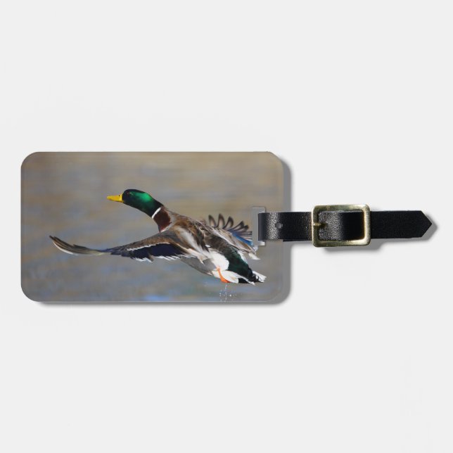 Ente im Flug Gepäckanhänger (Vorderseite horizontal)