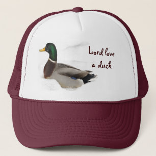 Ente im Schnee Truckerkappe
