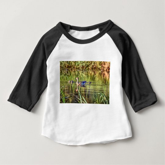 ENTE IN DEN WASSER-AUSTRALIEN-KUNST-EFFEKTEN BABY T-SHIRT