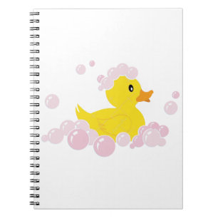 Ente in rosa Blasen Notizblock