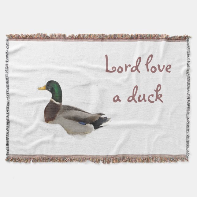 Ente in Schneebecker-Blanket Decke (Vorderseite)