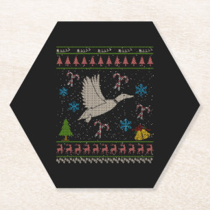 Ente Jagd Weihnachten Ugly Sweater Duck Hunter Untersetzer
