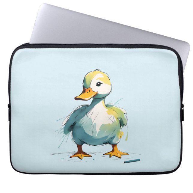 Ente Laptopschutzhülle (Vorderseite)