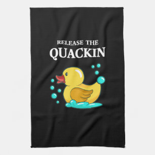 Ente - lasst das Quackin los Geschirrtuch