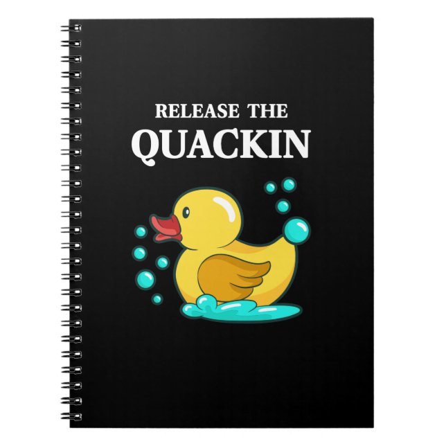 Ente - lasst das Quackin los Notizblock (Vorderseite)