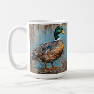 Ente, mallard, rustikaler Landzauber, Geschenk für Kaffeetasse