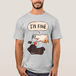 Ente: "Mir geht's gut" – Der lustigste Meme-Poster T-Shirt