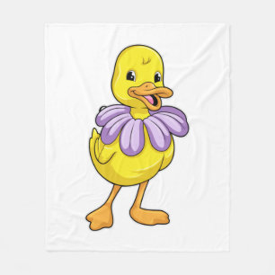 Ente mit Daisy Fleecedecke