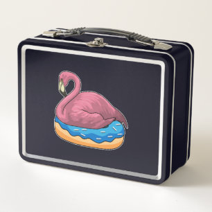 Ente mit Donut Metall Brotdose