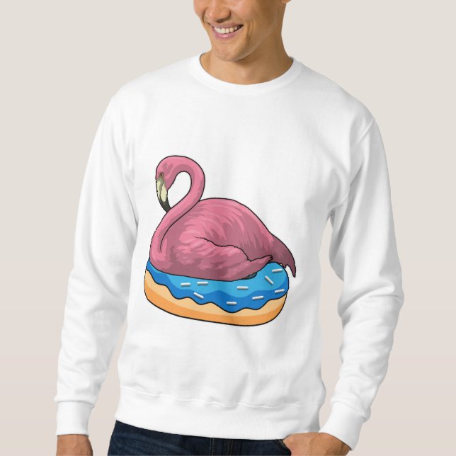 Ente mit Donut Sweatshirt (Vorderseite)