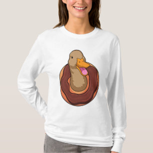Ente mit Donut T-Shirt
