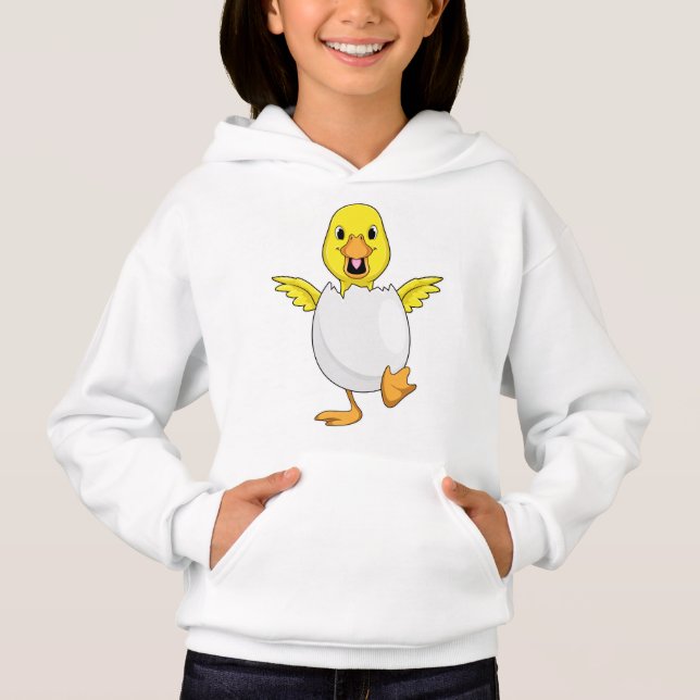 Ente mit Ei Hoodie (Vorderseite)
