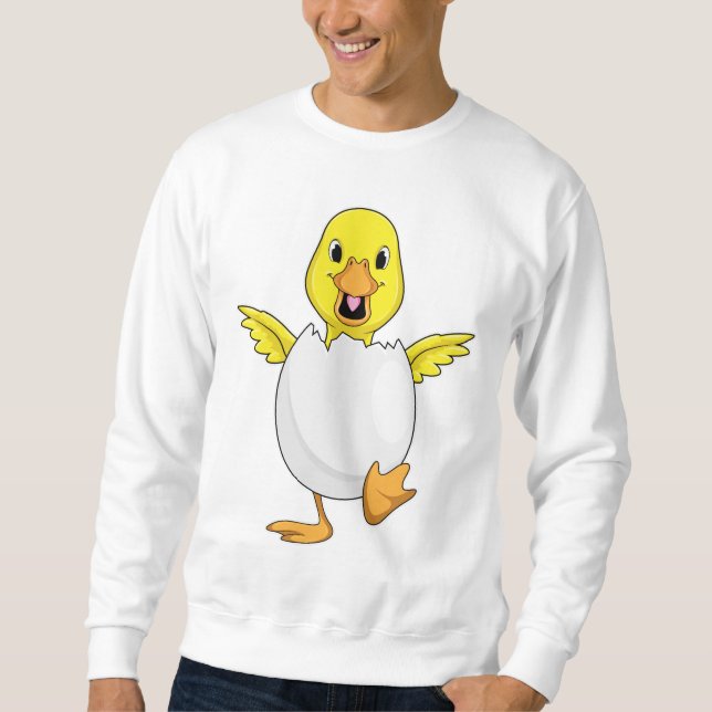 Ente mit Ei Sweatshirt (Vorderseite)