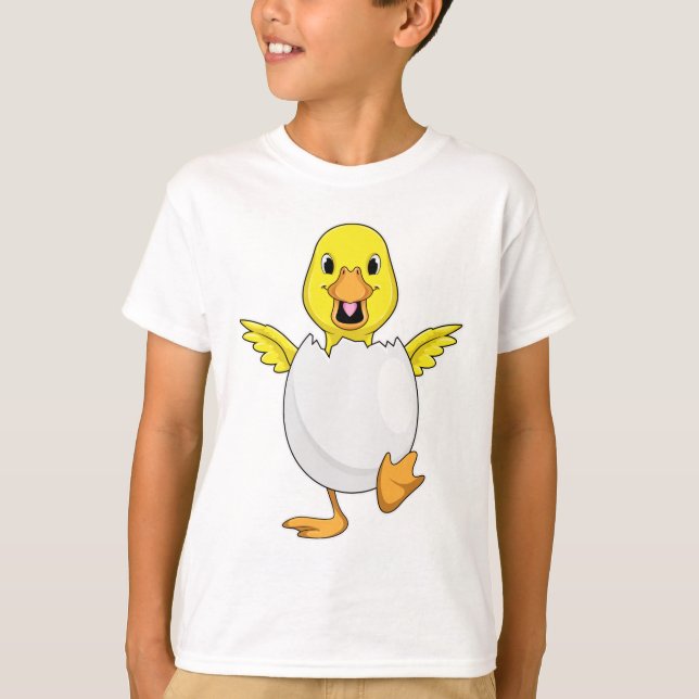 Ente mit Ei T-Shirt (Vorderseite)