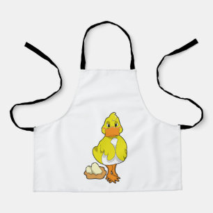 Ente mit Eiern Schürze