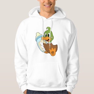 Ente mit Flasche Milch Hoodie