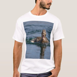 Ente mit Schnabel offen T-Shirt