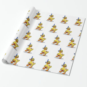 Ente mit Schnorchelmaske   Farbe wählen Geschenkpapier