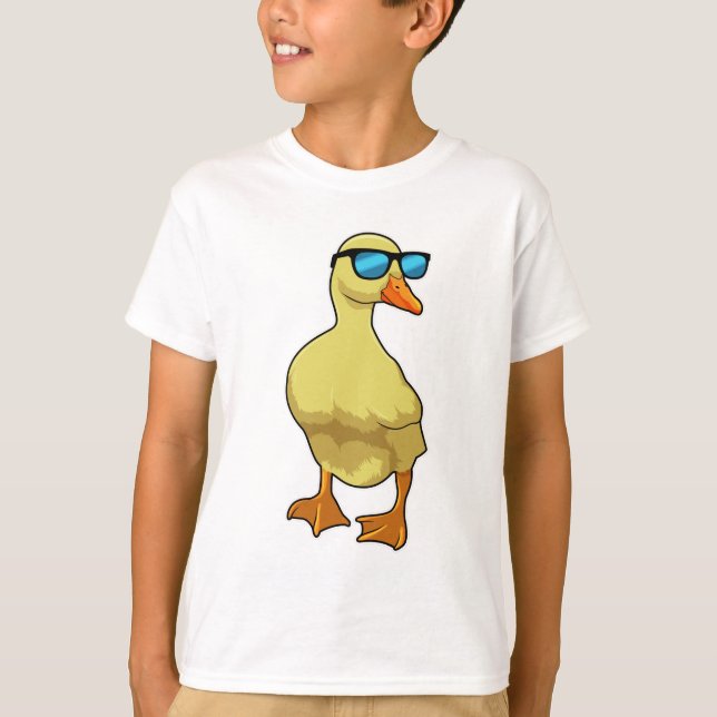 Ente mit Sonnenbrille T-Shirt (Vorderseite)