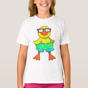 Ente mit Swim Ring & Sonnenbrille T-Shirt