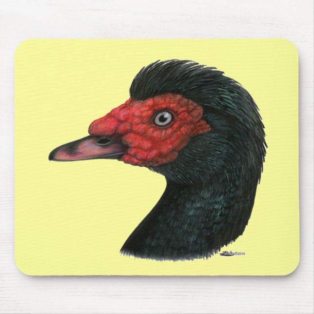 Ente: Muscovy Head Mousepad (Vorne)
