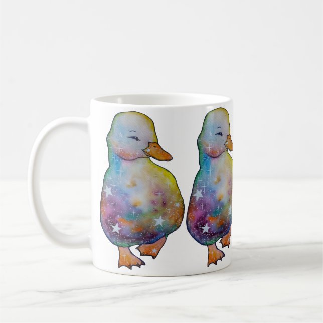Ente namens Regenbogen Kaffeetasse (Links)
