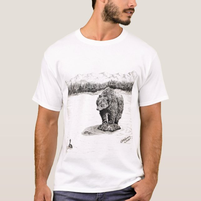 Ente oder Fische, hmm T - Shirt (Vorderseite)