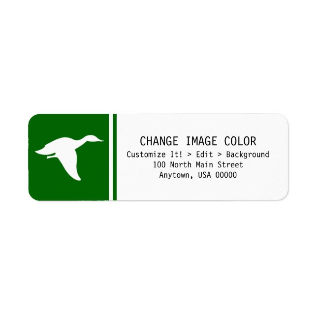 Ente - Rücksendeadresse (Vorne)