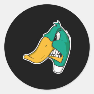 Ente Runder Aufkleber