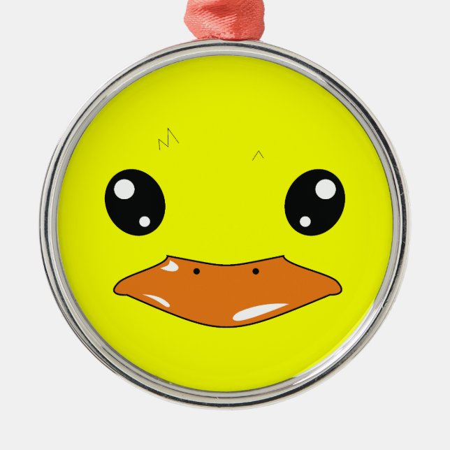 Ente Silbernes Ornament (Vorne)