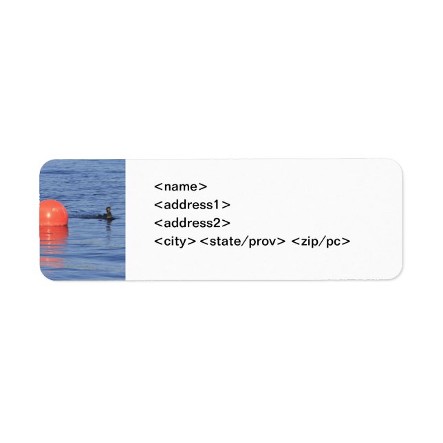 Ente und Buoy Avery Label (Vorne)