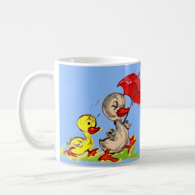 Ente und Ente Kaffeetasse (Links)