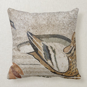 Ente und Vogel, Nil-Mosaik, Haus des Faun Kissen