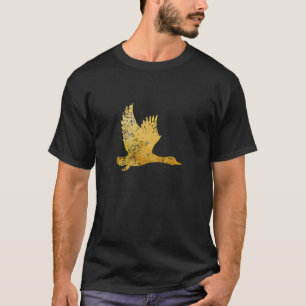 Ente - Vintage-Enten-Design - Fliegende Stockente T-Shirt