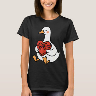 Ente Vornehm Lustig Einfach Gans Valentinstag Lieb T-Shirt