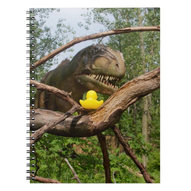 Ente Vs. T-Rex Notizblock (Vorderseite)