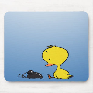Ente wartete eine AnrufMausunterlage Mousepad