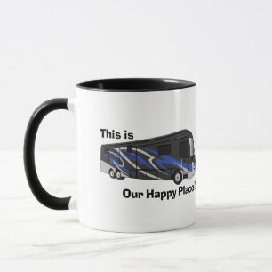 Entegra Aspire Blue Happy Place Design-Tasse Tasse