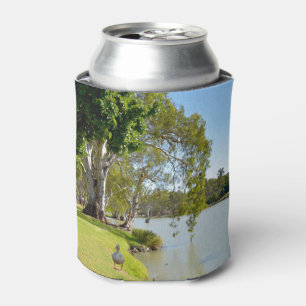 Enten am Fluss Murray Australia, Can Cooler Dosenkühler
