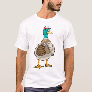 Enten Baseball Baseballhandschuh Sport T-Shirt