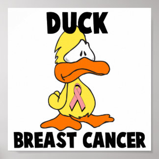 Enten-Brustkrebs Poster