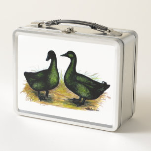 Enten: Cayuga Pair Metall Brotdose