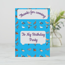 Enten Danke, Card Einladung